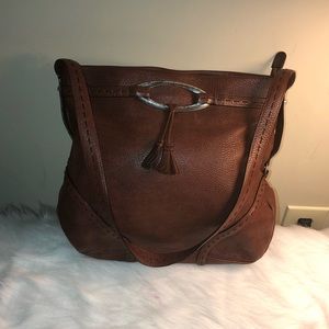 BRIGHTON BROWN HANDBAG.